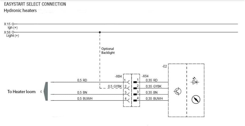 Eberspächer EasyStart Select Bedienelement ! Standheizung