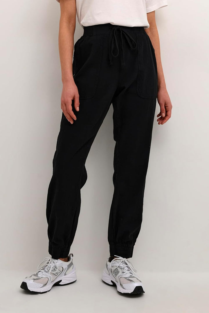 KAFFE Damen Casual Pants Kanaya Pants 34 Black Deep, 34 Black Deep