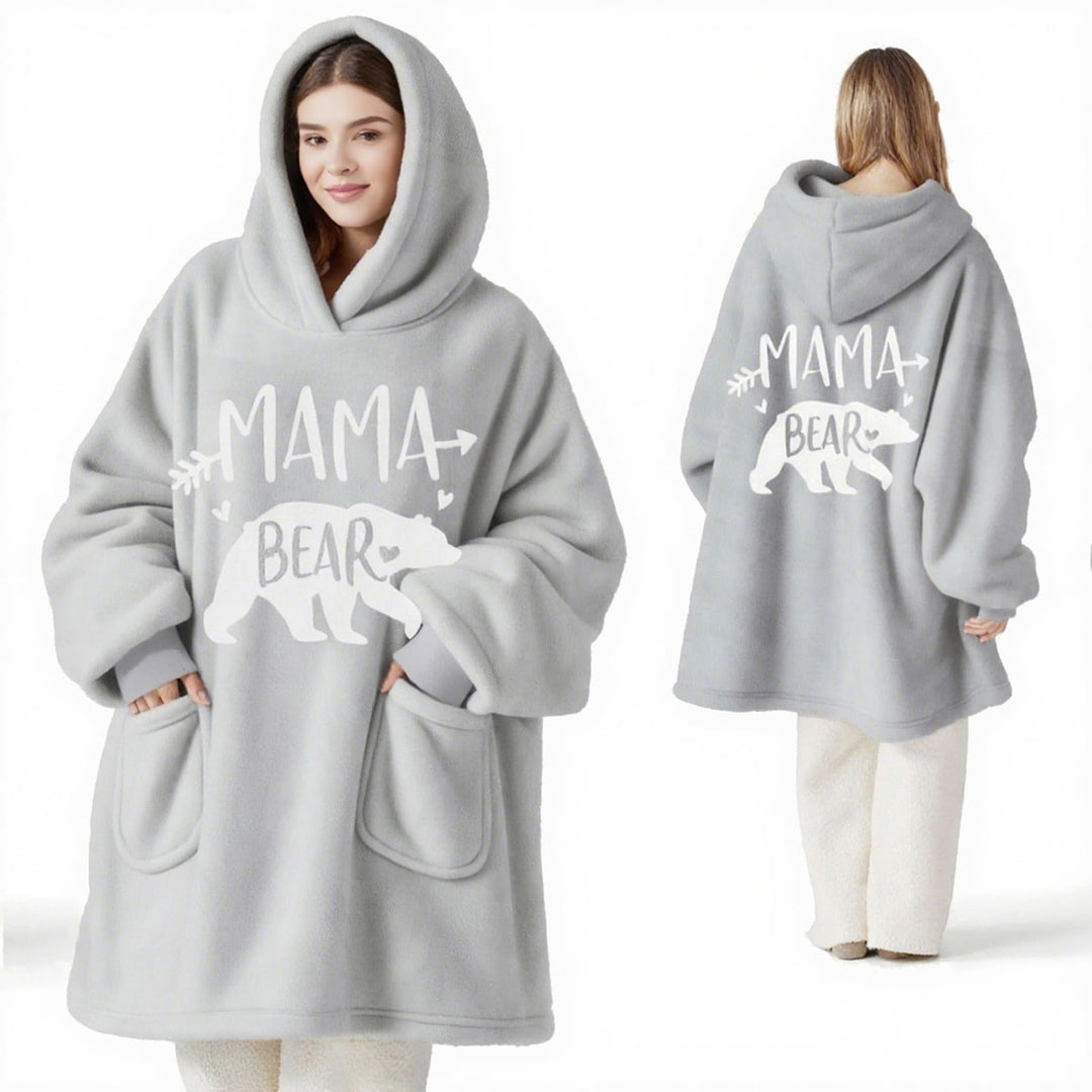 Geschenke für Mama, Mama Bear Decke Geschenk - Weihnachten Geburtstagsgeschenk für Mama von Tochter