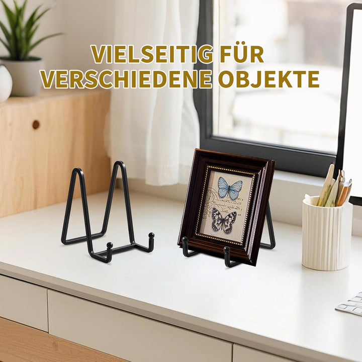 Staffelei Aufsteller Teller Ständer Metall - 4 Stück Tellerständer - Deko Tellerhalter - Dekoteller