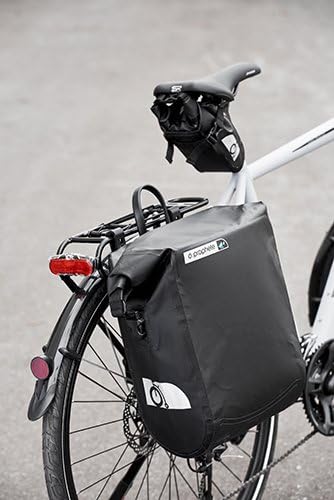 Prophete Fahrradtasche für Gepäckträger | Seitenpacktasche | Volumen: 20 Liter | 100% wasserdicht |