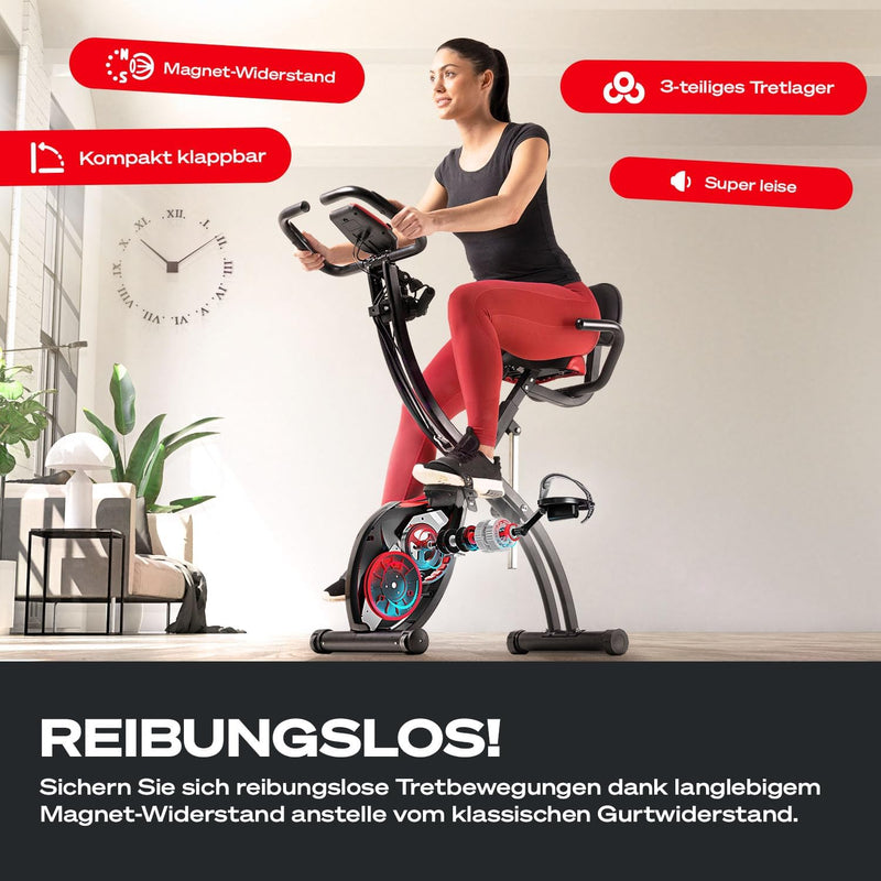 Fitness Fahrrad + Sportstech Live App mit Live- & On Demand-Kursen für Full Body Workout-Erlebnis |