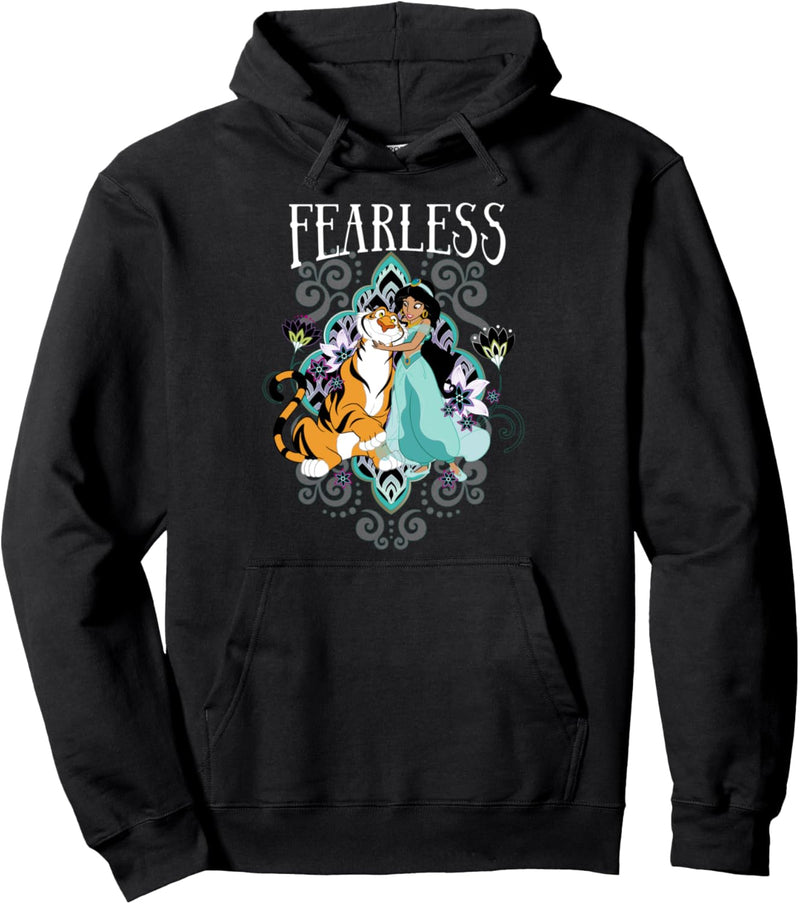 Disney Aladdin Jasmine And Rajah Fearless Portrait Pullover Hoodie