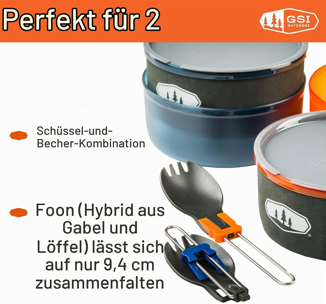 GSI Outdoors Pinnacle Dualist Küchenutensilien, Mehrfarbig