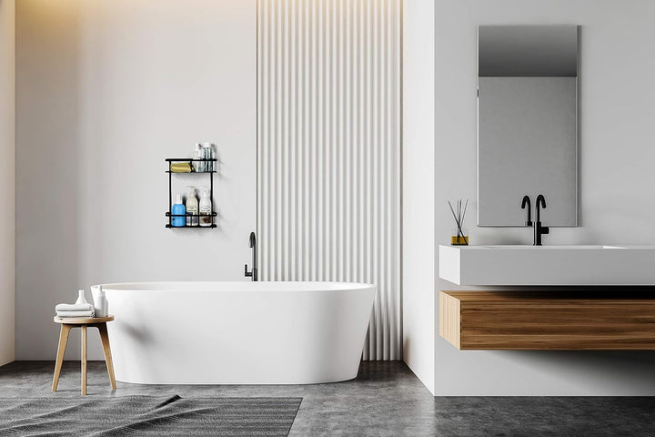 Ambrosya® | Exklusiver Duschkorb aus Edelstahl | Ablage Bad Badezimmer Badregal Duschablage Dusche D
