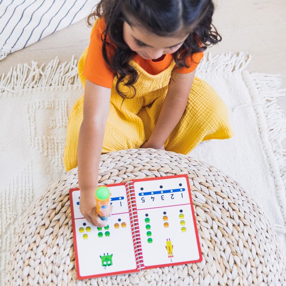 Learning Resources Hot Dots Numberblocks 1-10 Aktivitätsbuch mit interaktivem Stift, über 75 Aktivit