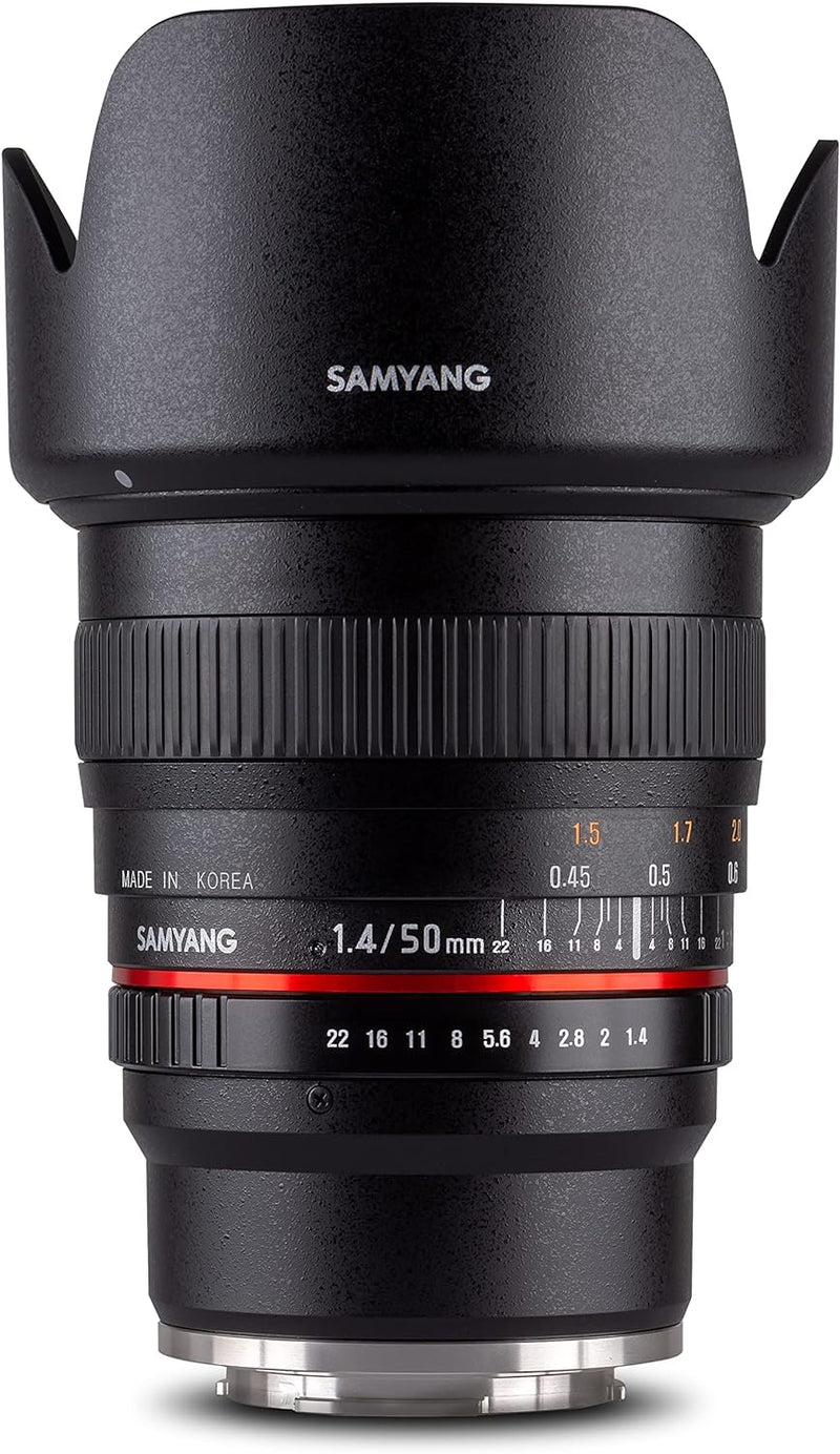 Samyang 50mm F1.4 Objektiv für Sony E-Mount, Sony E