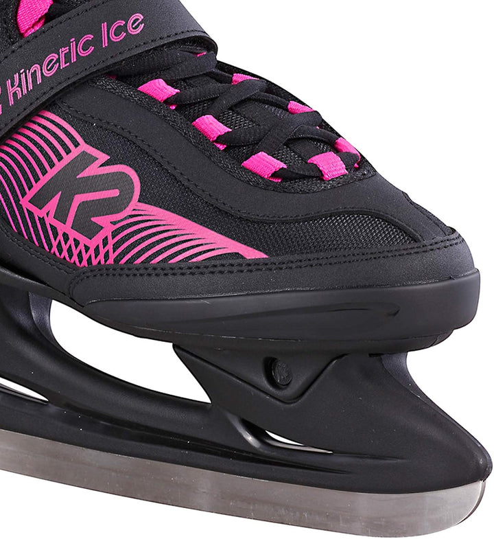 K2 Damen Kinetic Ice W Schlittschuhe EU: 40.5 (UK: 7 / US: 9.5) Single black - pink, EU: 40.5 (UK: 7