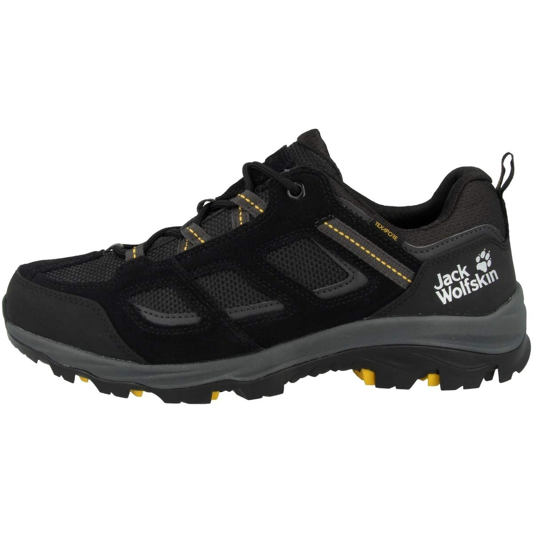 Jack Wolfskin Herren Vojo 3 Texapore Low M Outdoorschuhe 39.5 EU Black Burly Yellow Xt, 39.5 EU Blac