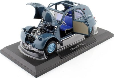 Norev NV181485 Citroën 2CV AZL 1959-Glacier Blue Citroen Collectable Model, Multi