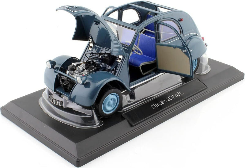 Norev NV181485 Citroën 2CV AZL 1959-Glacier Blue Citroen Collectable Model, Multi