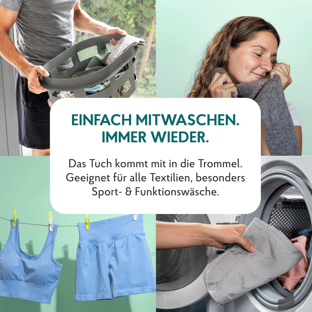 HAKA Silbertuch, gegen Bakterien und Schweiss, ab 20 Grad, geeignet für Allergiker