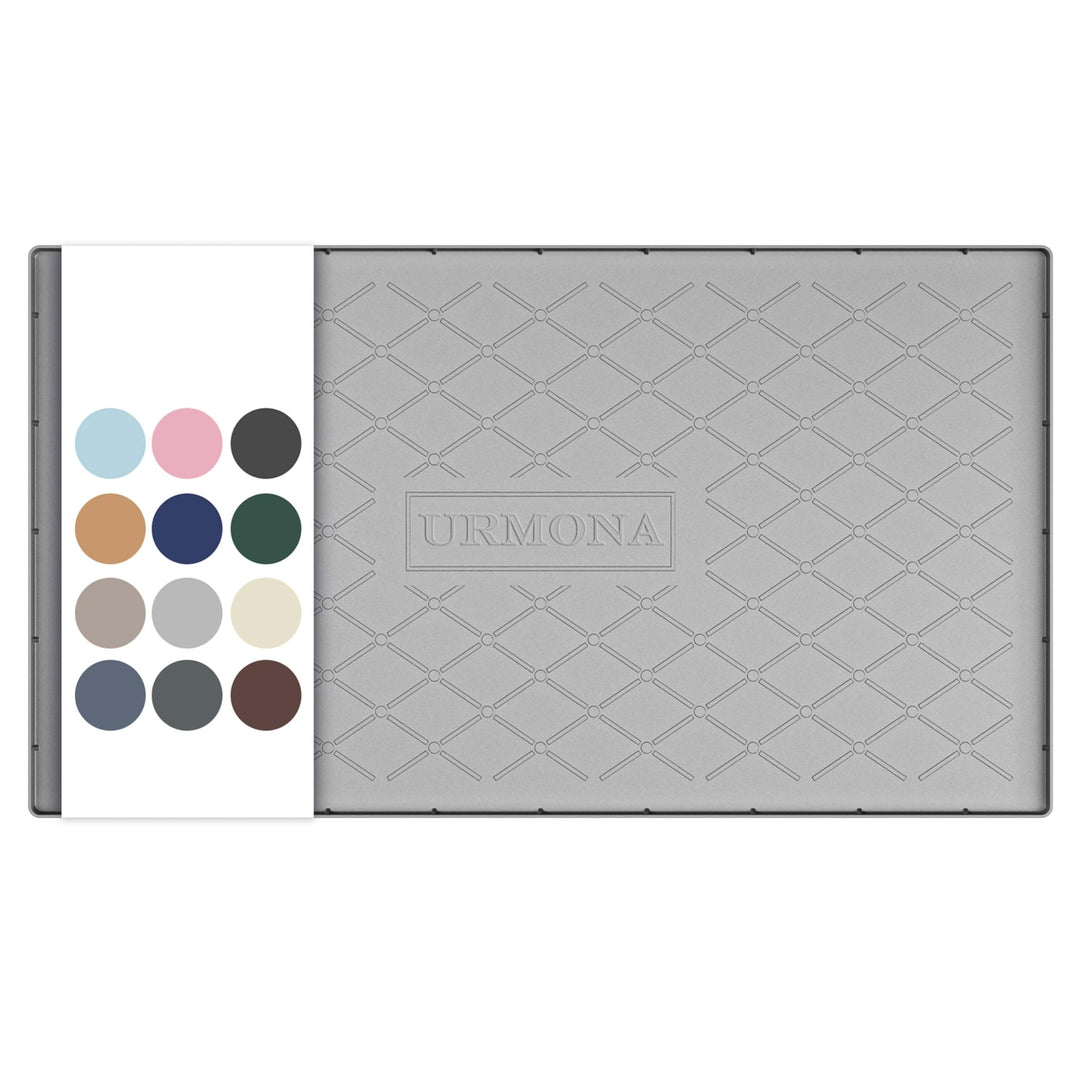 URMONA 55 B x 101 L cm Unterlegmatte für die Spüle, Küchenschrank Silikon Unterlage, Küche Aufbewahr