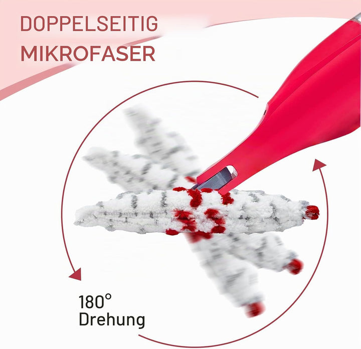 4 Stück für Vileda 1-2 Spray MAX Sprühwischer, Bodenwischer, Bodenreinigung Ersatzbezug, Wiederverwe