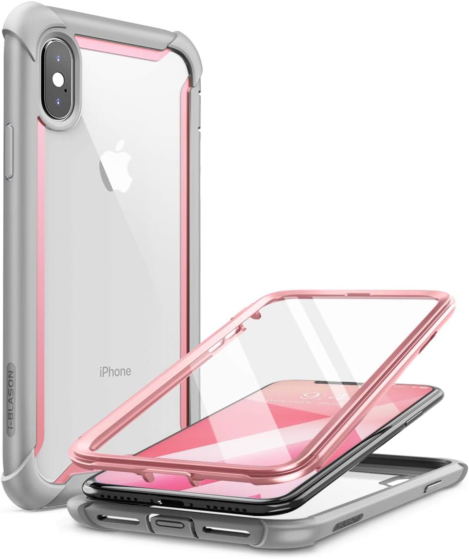 i-Blason iPhone XS Hülle iPhone X Hülle [Ares] Handyhülle 360 Grad Bumper Case Robust Schutzhülle Cl