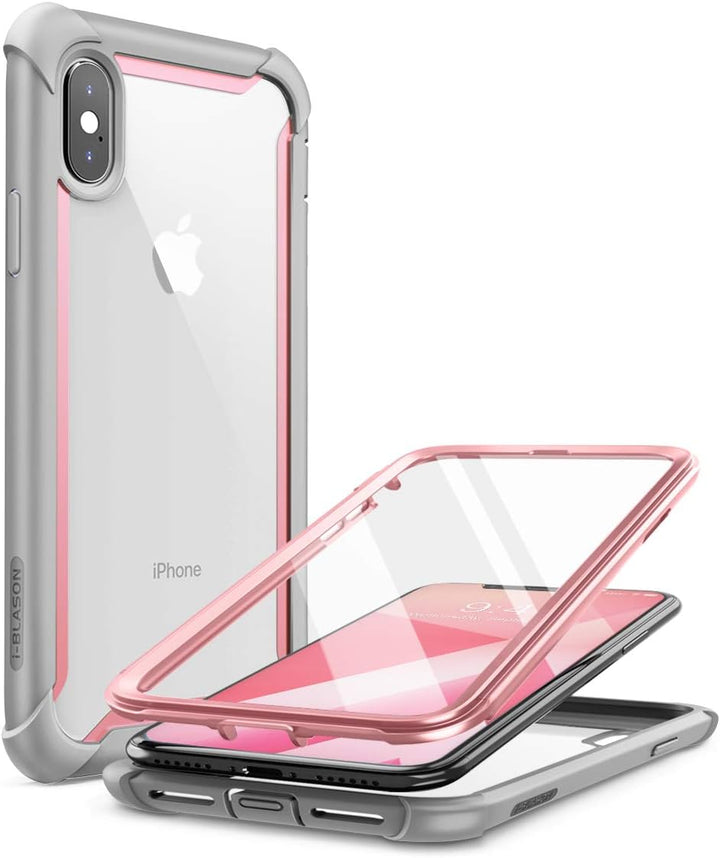 i-Blason iPhone XS Hülle iPhone X Hülle [Ares] Handyhülle 360 Grad Bumper Case Robust Schutzhülle Cl