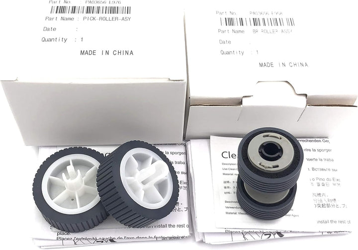 OKLILI PA03656-0001 PA03656-E958 PA03656-E976 Bremsrolle Pickup Roller Set kompatibel mit Fujitsu Sc