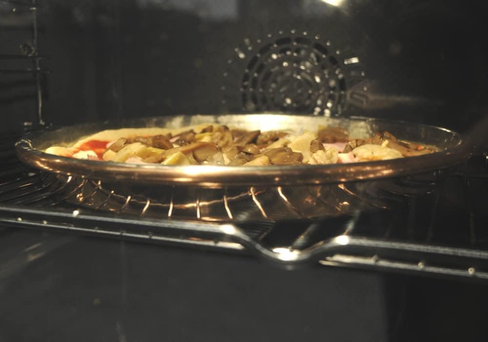 CREARTISTIC 100% Made in Italy - Pizzablech - Kupferbackblech für Pizza - Pizzaform - Pizzablech run