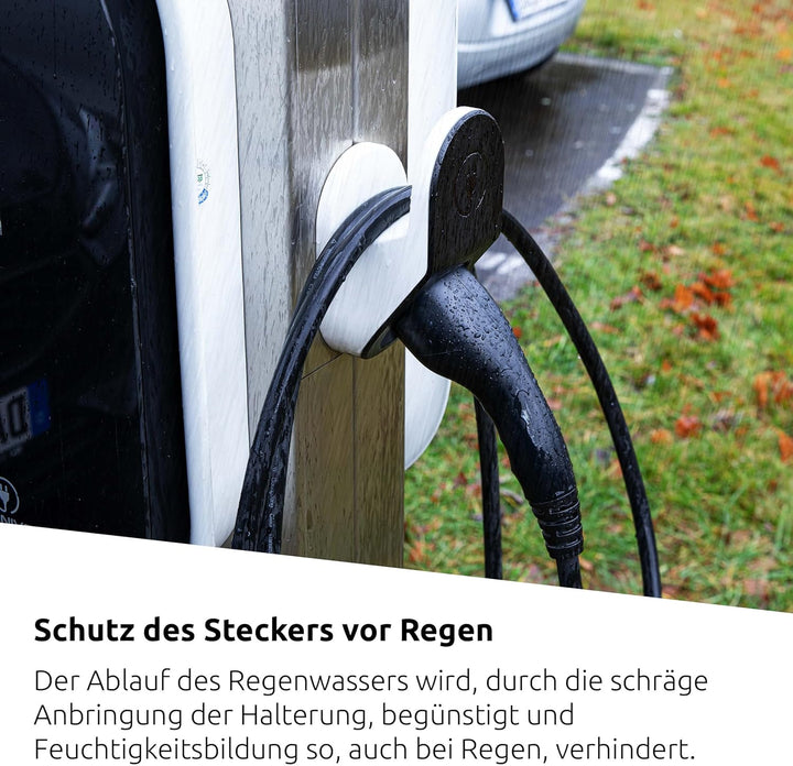 TechniSat TECHNIVOLT Kabel- und Steckerhalter Typ 2 (Wandhalterung für Ladekabel, Kabelaufhängung un