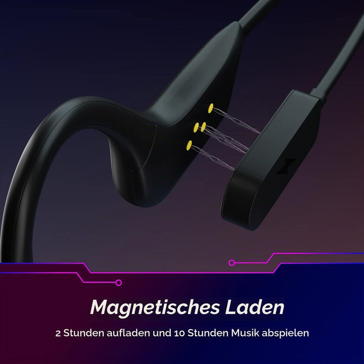 August EP400 Knochenschall Kopfhörer Bluetooth 5.3 Knochenleitungs-Kopfhörer mit Schutzklasse IP68 (