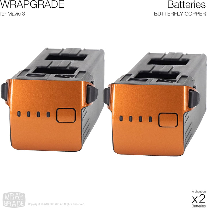 WRAPGRADE Skin Kompatibel mit DJI Mavic 3 Pro Accent Color (BUTTERFLY COPPER) Butterfly Copper / Pro