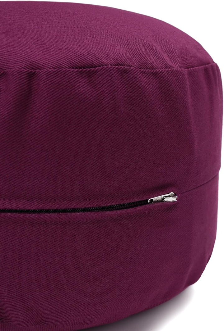 Yogabox Glückssitz® Yogakissen OVAL - regional hergestellt aubergine, aubergine