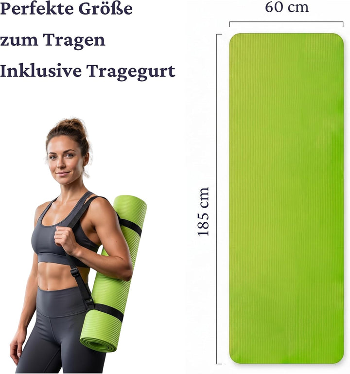 Yogamatte, Fitnessmatte Rutschfest Und Trainingsmatte, Yoga Matte Dicker, Sportmatte Dicke, Gym Matt