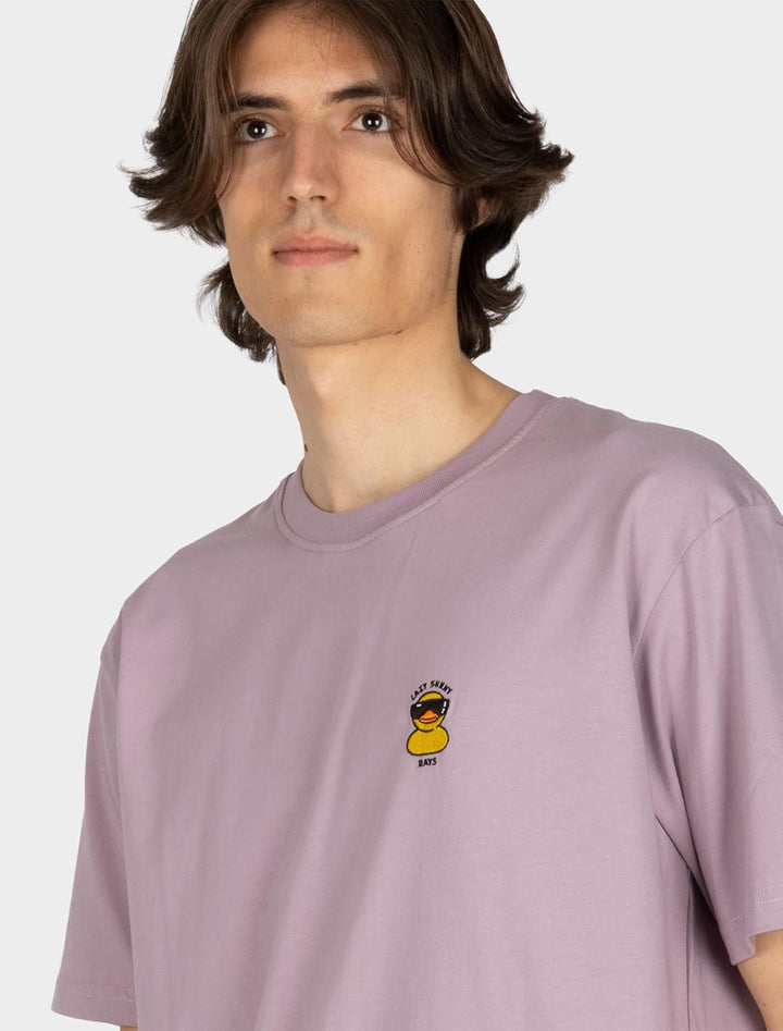 IRIEDAILY Herren T-Shirt Lazy Sunny Day EMB Bio-Baumwolle Regular Fit XS Mauve, XS Mauve