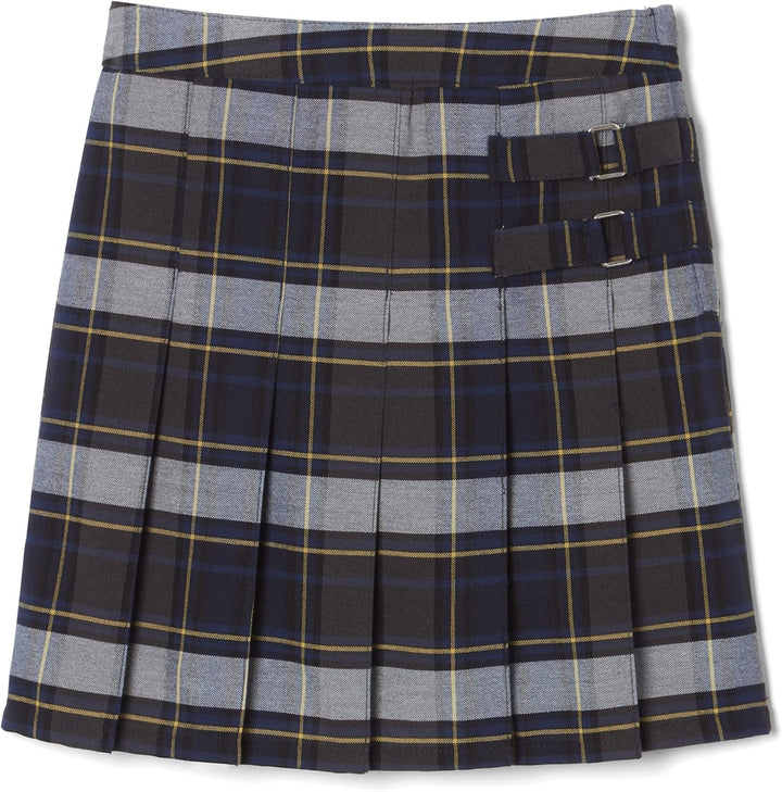 French Toast Mädchen Verstellbare Taille, Plissiert, Vorne mit Zwei Laschen Scooter Skirt 38 Blue &