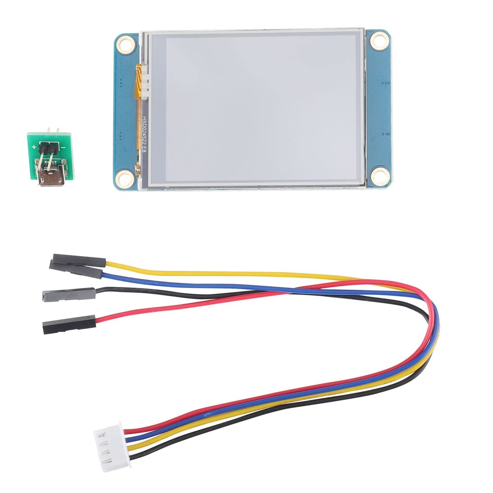 Aihasd English Nextion 2.4" TFT 320 x 240 Resistive Touch Screen UART HMI LCD Module Display Panel f