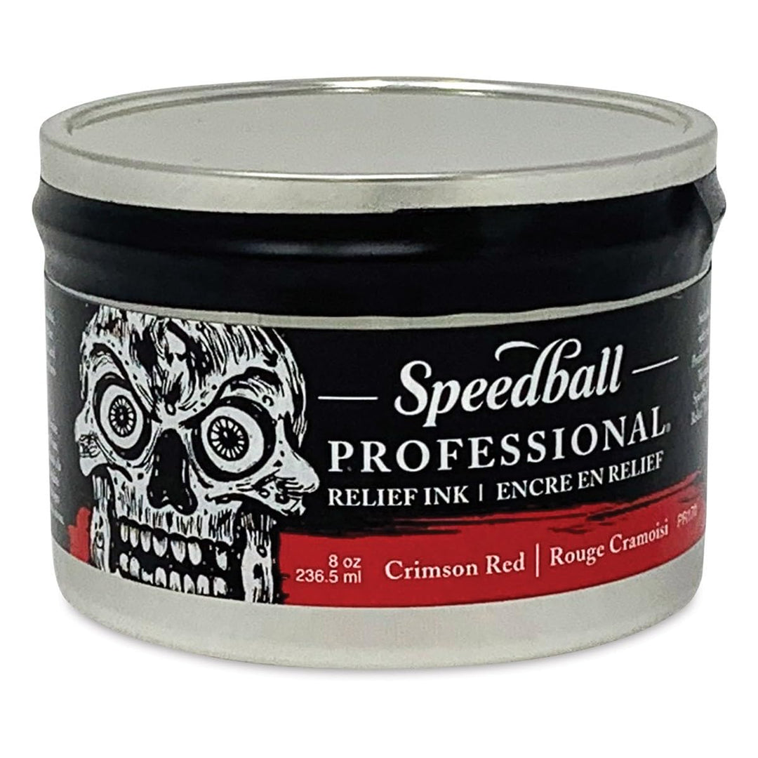 Speedball Professionelle Relief-Tinte, karminrot, 250 ml