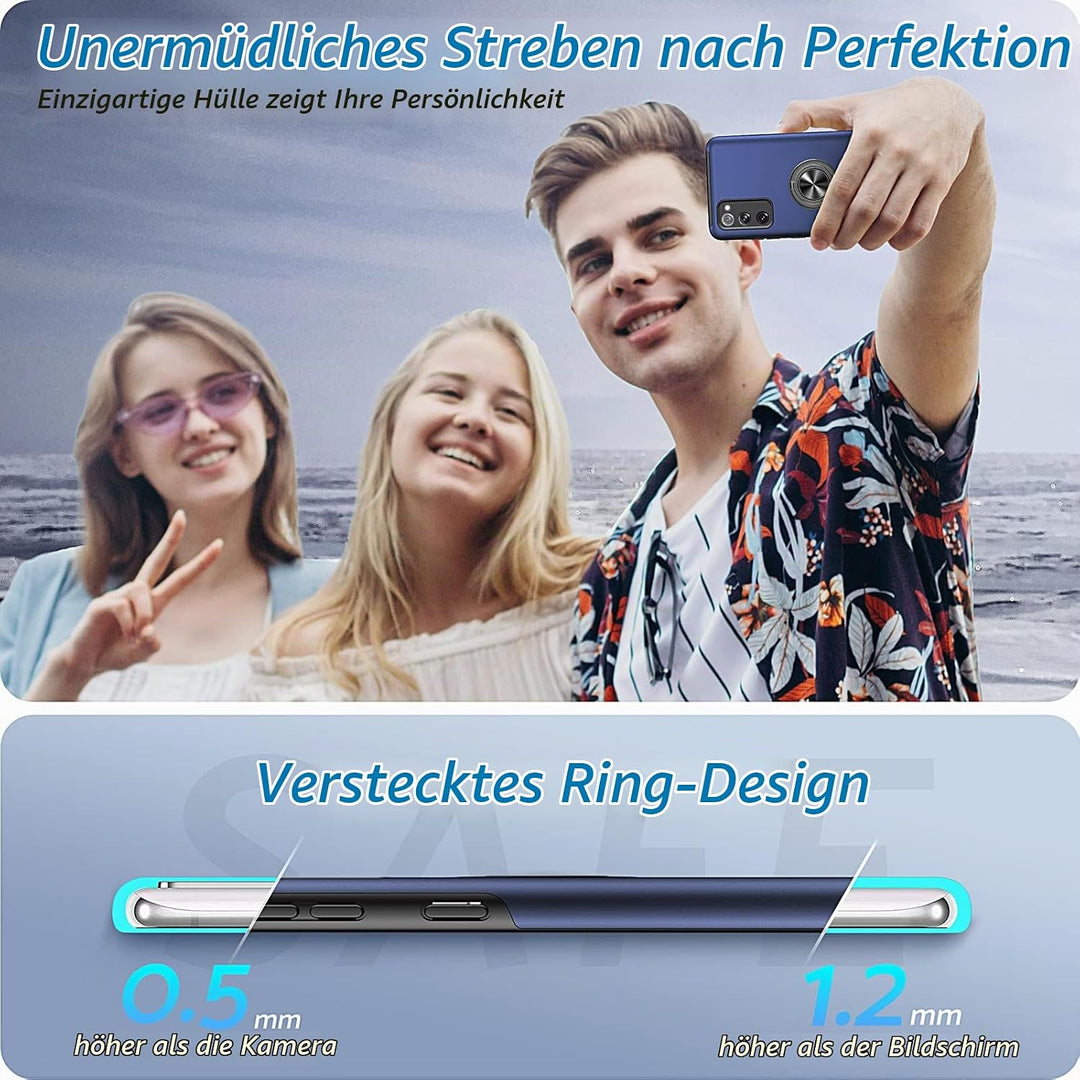Anqrp Hiddenian Serier Hülle für Samsung Galaxy S20 FE 4G/5G, [Eingebetteter Ständer] [Wärmeableitun