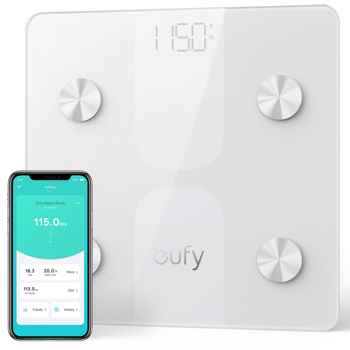 eufy Smart Scale C1 Körperanalysewaage Wägebereich (max.)=150kg Weiss