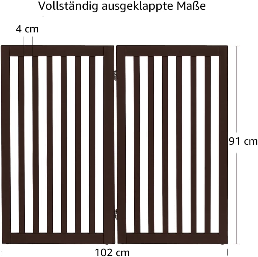 unipaws Hundegitter Espresso 40"W×36"H, Espresso 40"W×36"H