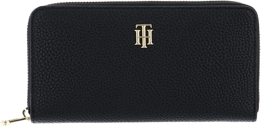 Tommy Hilfiger Damen TH Element Large ZA Reisezubehör-Bi-Fold-Polyester Brieftasche, Black