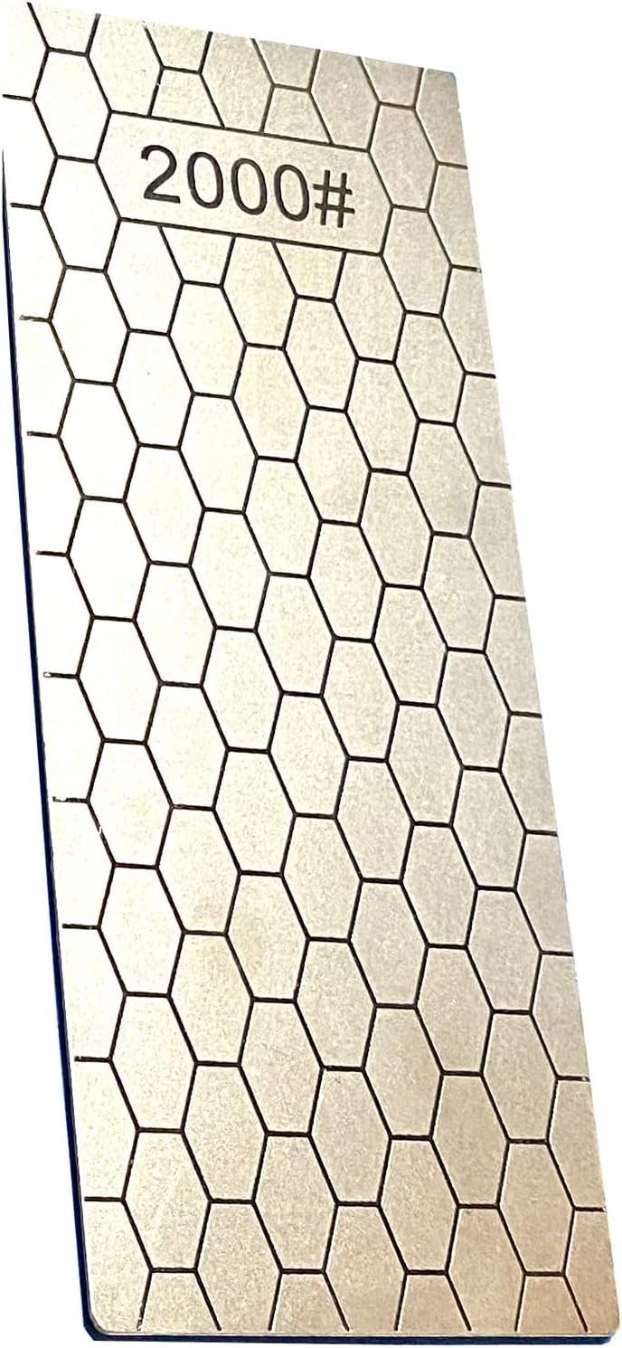 Yuejizhe 6 x Diamant-Steinschärfer, 400/600/800/1000/1200/2000 Schleifstein mit extra feiner/grober