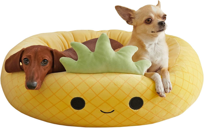 Squishmallows JPT0095 - Maui die Ananas Tierbett 60 cm, offizielles Jazwares Plüsch, superweiches Ha
