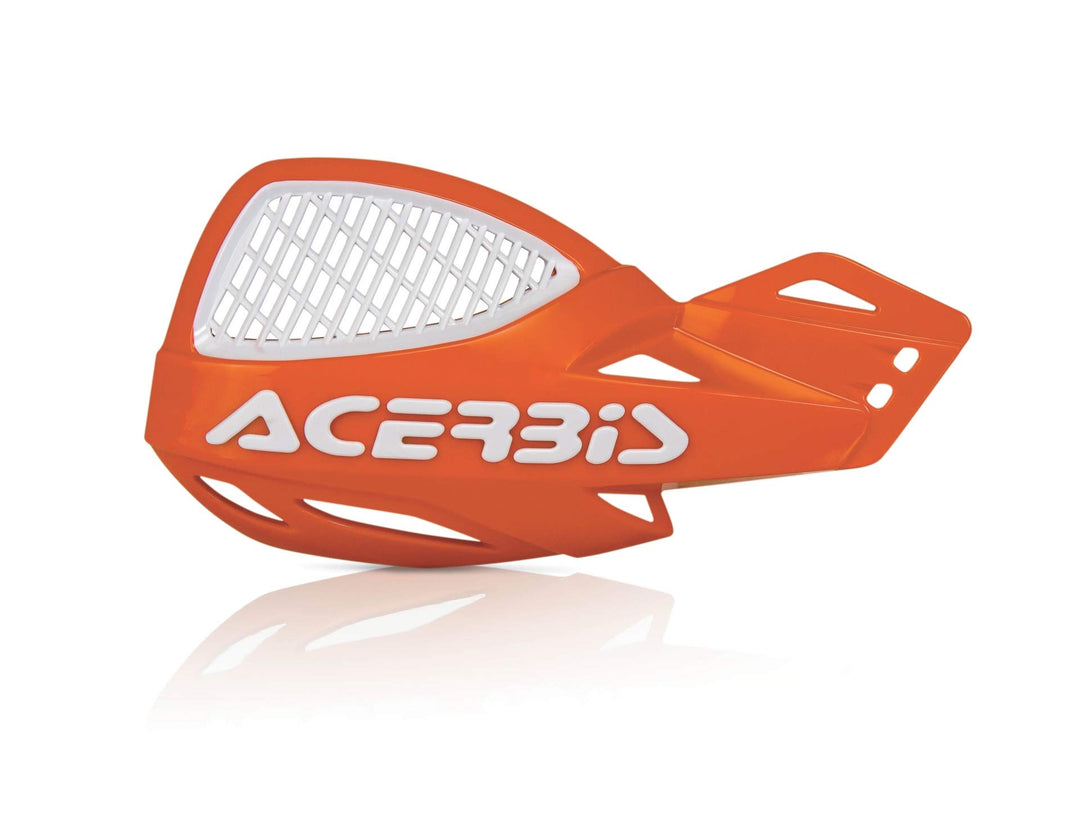Acerbis 2072675321 Vented Uniko Handguards, Orange 2016/ White, Orange 2016/ White