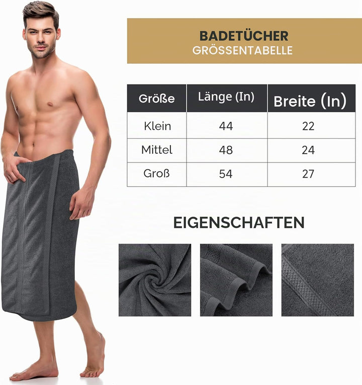 Utopia Towels - 4er-Pack Badetücher Set Premium 100% ringgesponnene Baumwolle 69 x 137 cm Handtücher