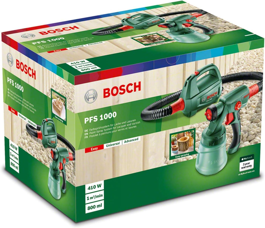 Bosch Home and Garden elektrisches Farbsprühsystem PFS 1000 (für Holzfarbe, im