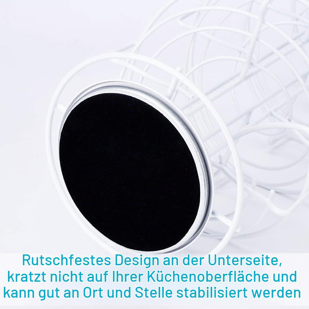 Toplife Eierspender, Eierspirale Edelstahl spiralförmiges Design, Eierständer Aufbewahrung für ca. 3