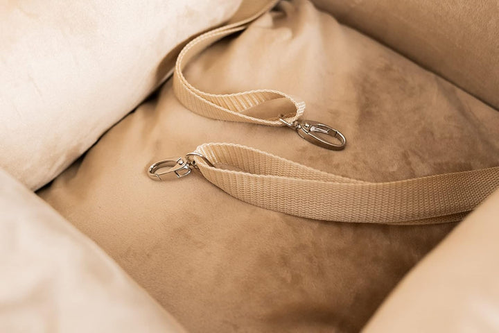 Luxuriös Hunde Auto Sitz | Autositz für Hunde, Rückbank, Vordersitz | Universal Waschbar Hundeautosi