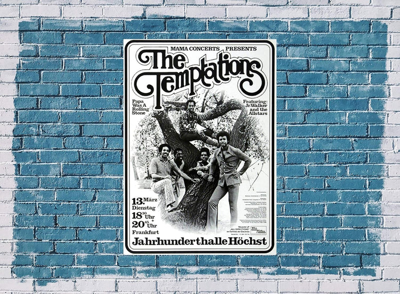 Temptations - Papa was A Rolling Stone, Frankfurt 1973 » Konzertplakat/Premium Poster | Live Konzert