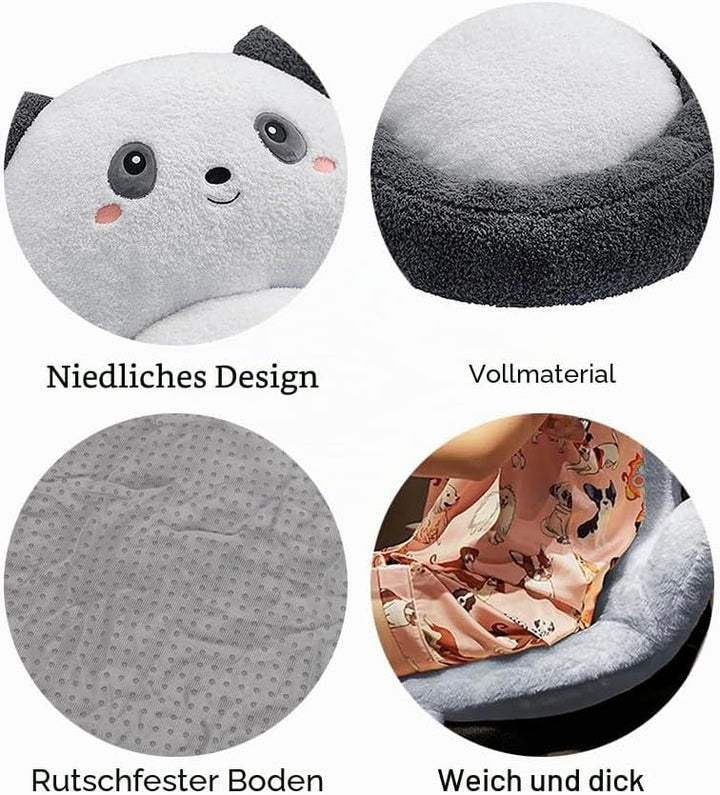 FakeFace Cartoon Panda-Kissen Weiche &amp; Bequeme Stuhlkissen Taillenstütze Sitzpolster Sitzkissen Warm