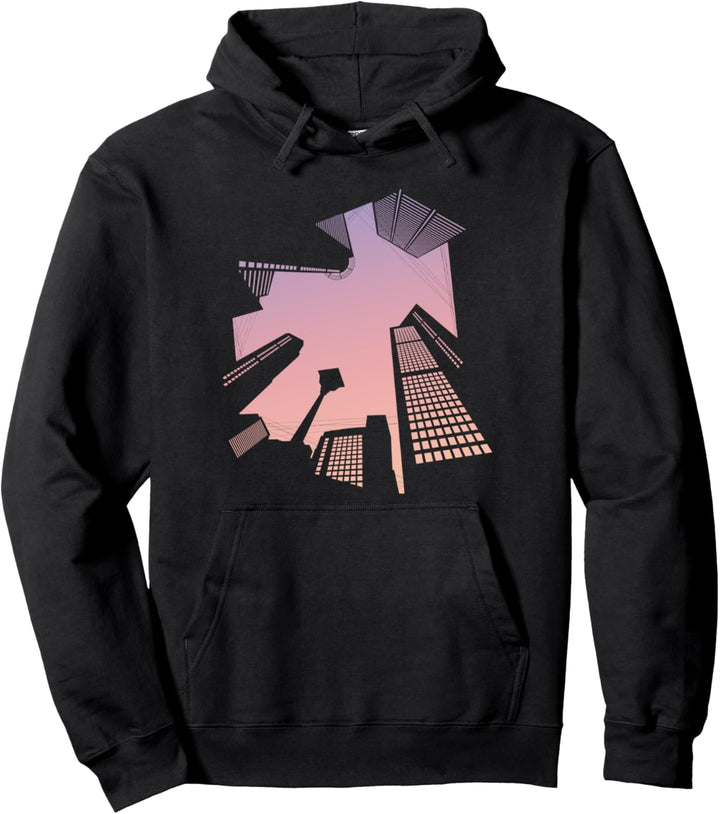 Pastel Sunset Kawaii Anime Aesthetic Vaporwave Lofi Hip Hop Pullover Hoodie