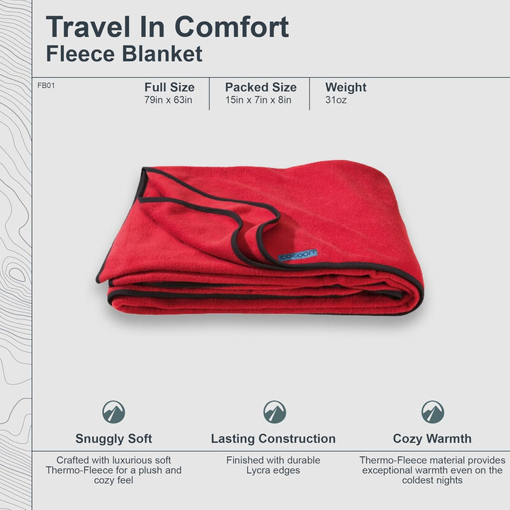COCOON Fleecedecke (Kirsche) Cherry, Cherry
