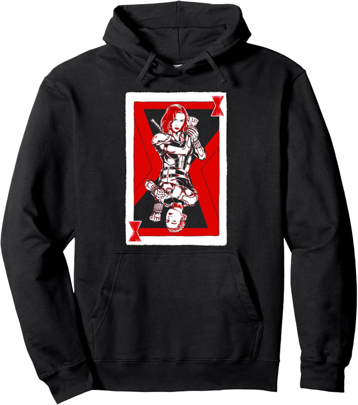 Marvel Black Widow Yelena Playing Card Pullover Hoodie