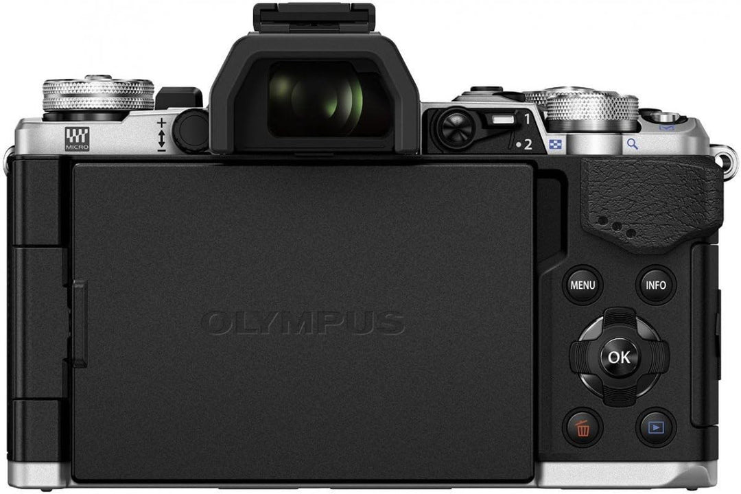 Olympus OM-D E-M5 Mark II Kit, Micro Four Thirds Systemkamera (16.1 Megapixel, 5-Achsen Bildstabilis
