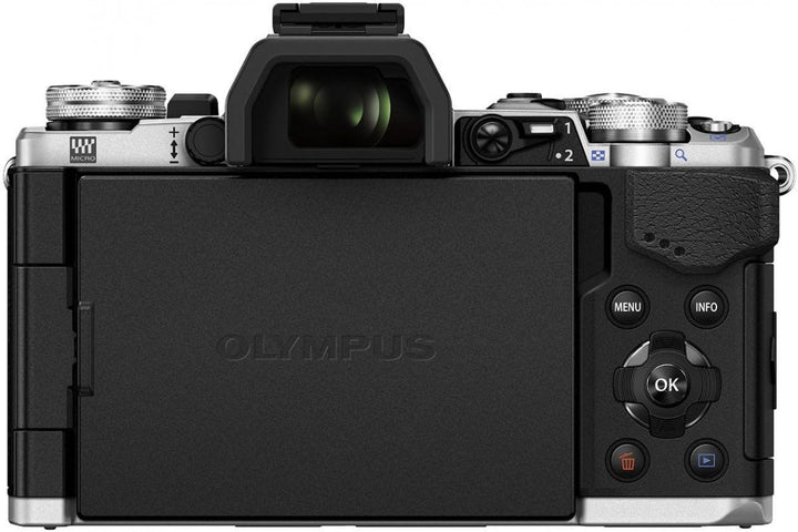 Olympus OM-D E-M5 Mark II Kit, Micro Four Thirds Systemkamera (16.1 Megapixel, 5-Achsen Bildstabilis