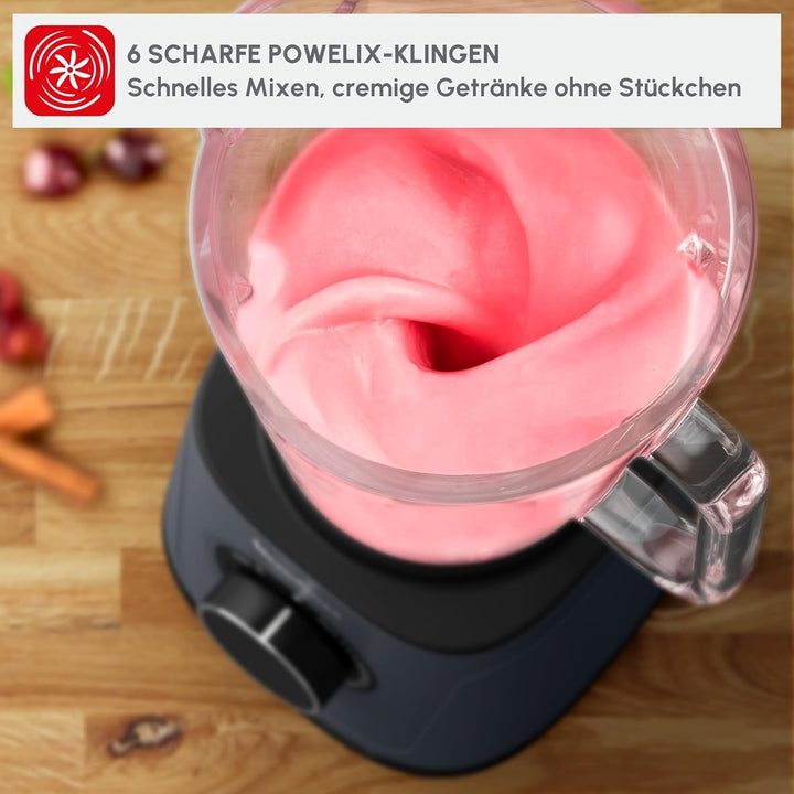 Tefal PerfectMix Essential Hochgeschwindigkeits-Standmixer, stufenlos einstellbare Geschwindigkeit,
